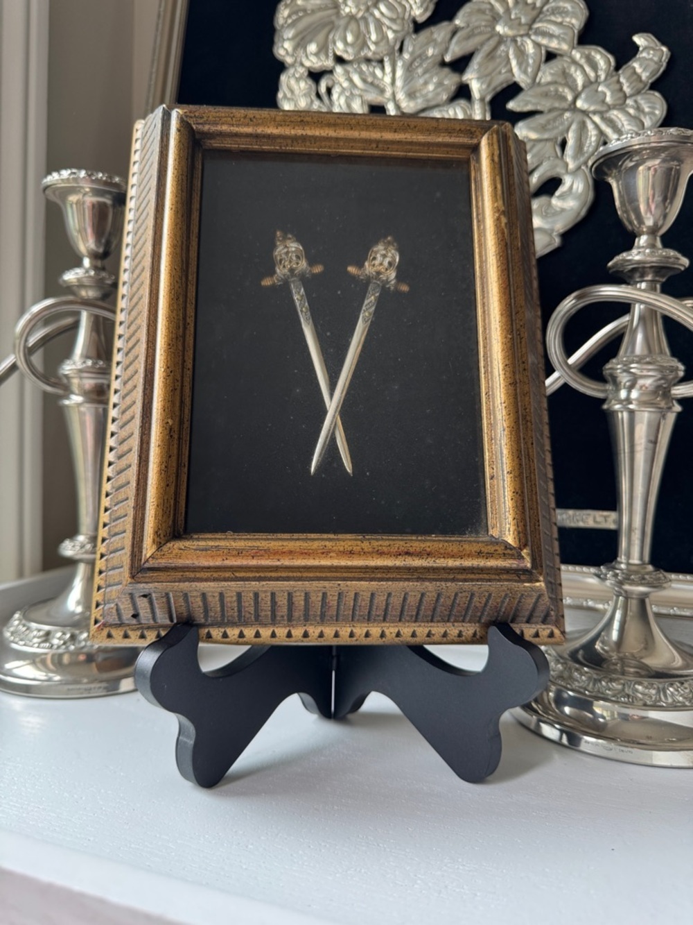 Gold Framed Wall Art Toledo Rapier letter opener